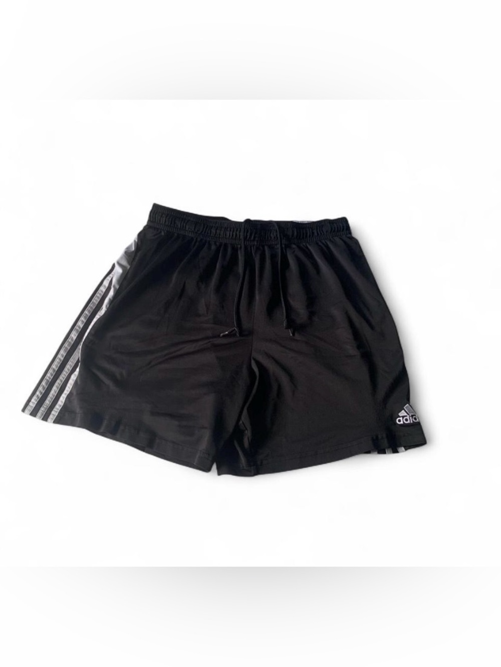 Adidas climalite three stripe black y2k shorts Size XL men